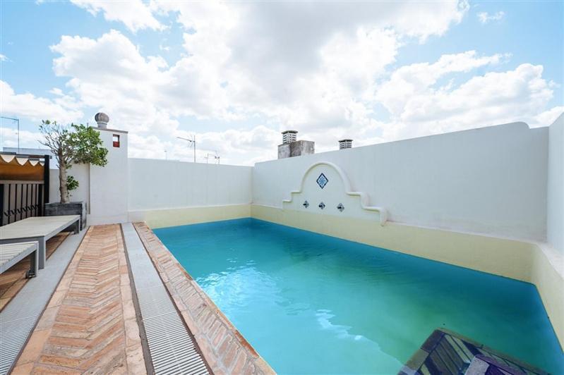 Elegante Casa Con Piscina En Centro Histórico Sevilla Exterior foto